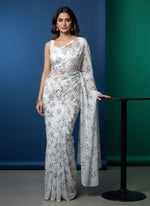 Load image into Gallery viewer, Latest Garden Vareli Printed Nara Chiffon Saree