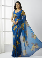 Load image into Gallery viewer, Latest Garden Vareli Super Nara Chiffon Saree