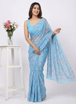 Load image into Gallery viewer, Beautiful Garden Vareli Americano Chiffon Saree