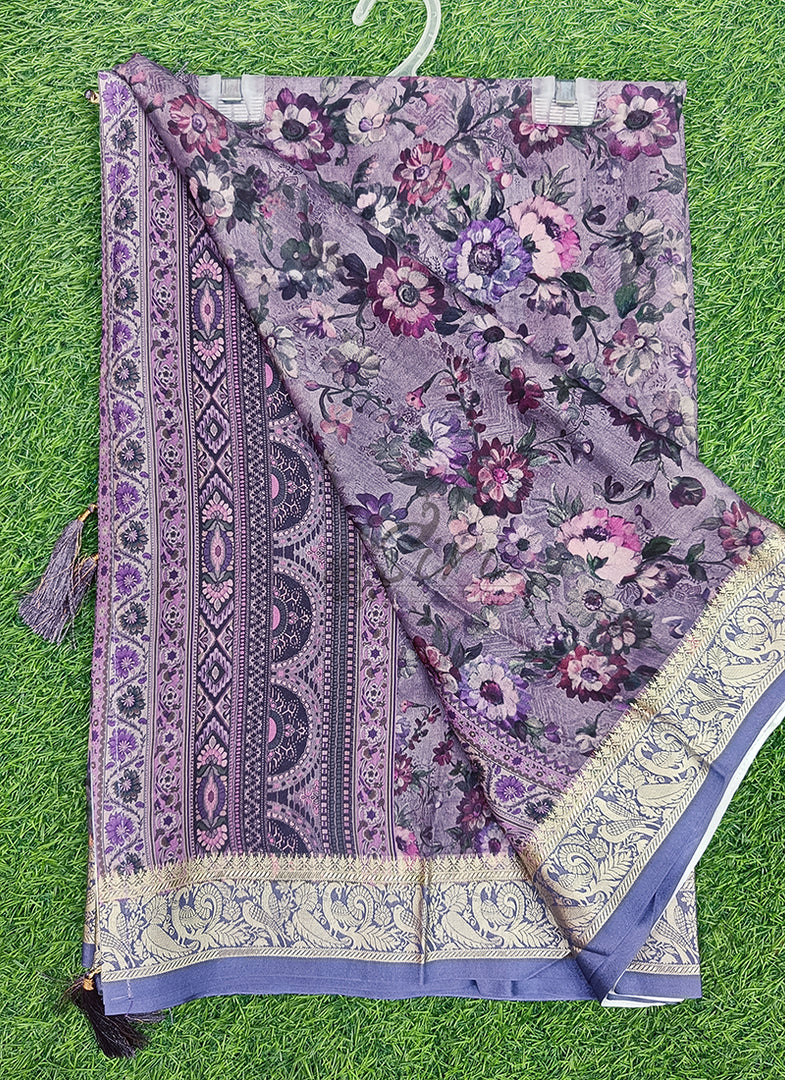 Beautiful Digital Print Viscose Crepe Saree
