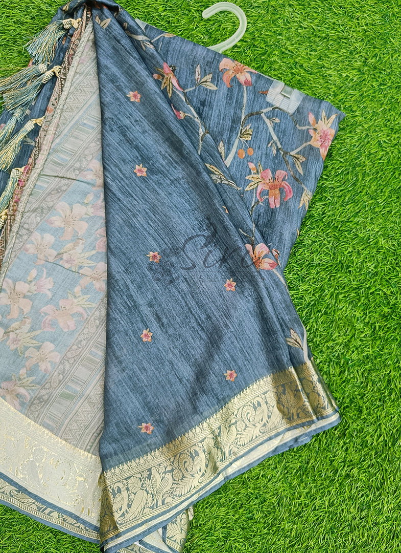 Beautiful Digital Print Viscose Crepe Saree