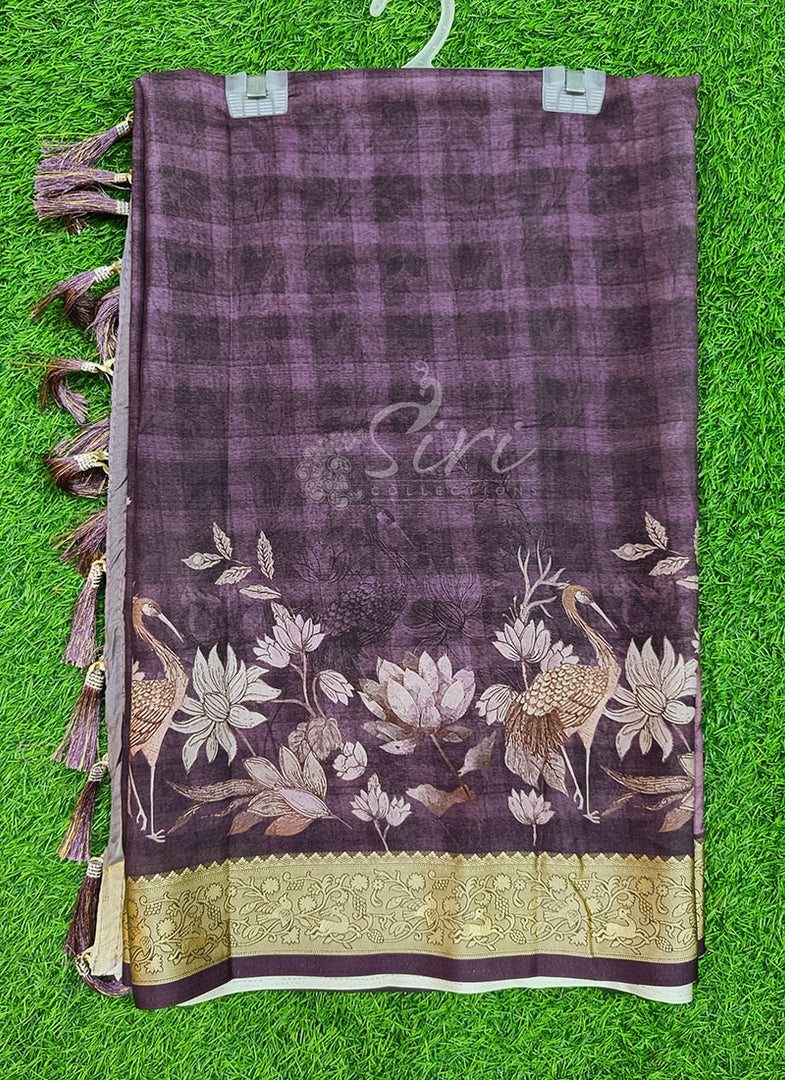 Beautiful Digital Print Viscose Crepe Saree