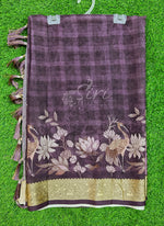 Load image into Gallery viewer, Beautiful Digital Print Viscose Crepe Saree