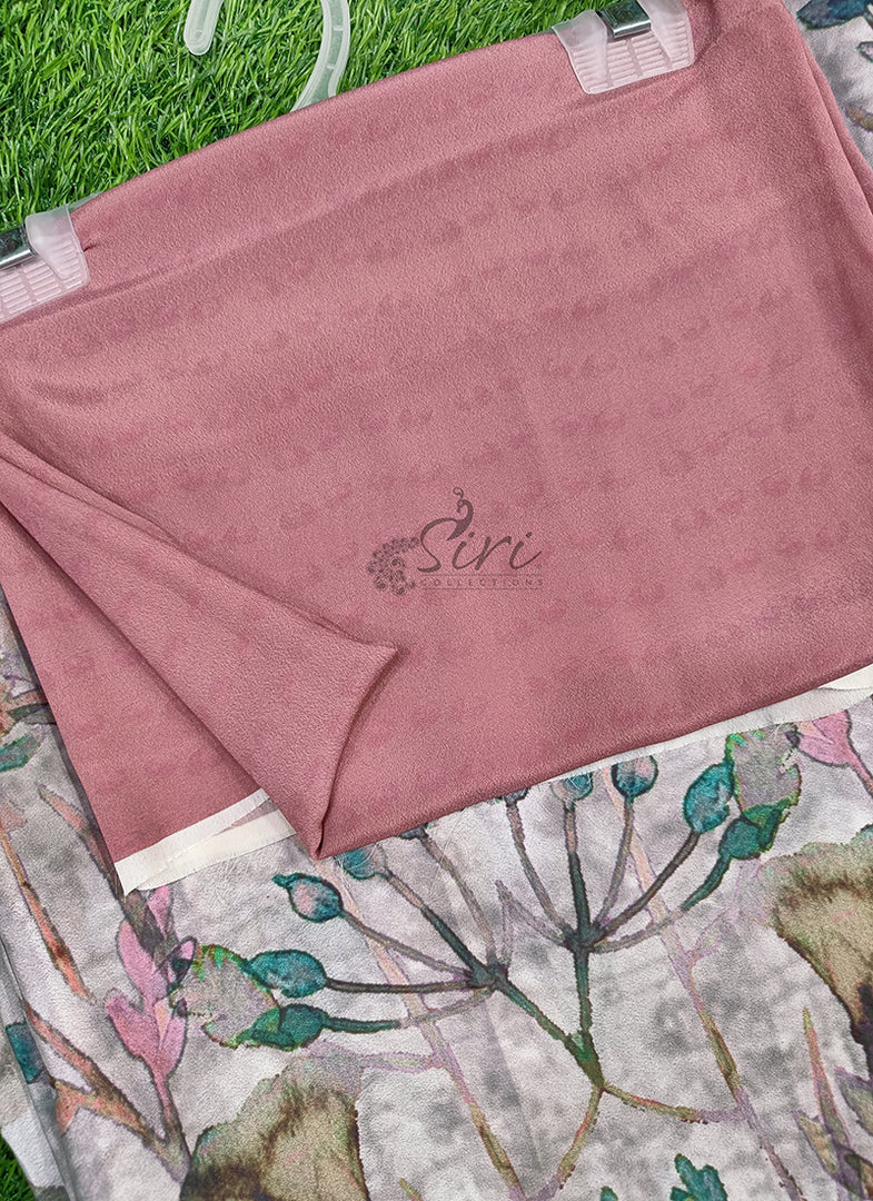 Beautiful Digital Print Crepe Saree