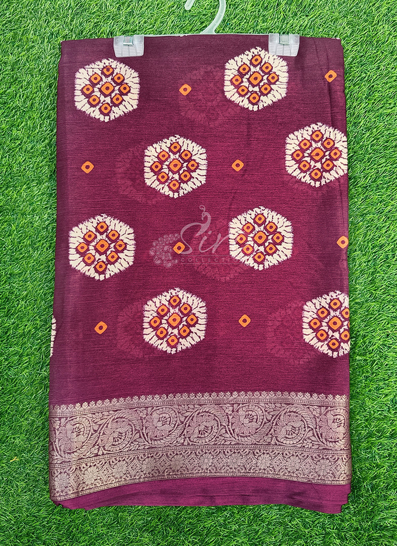 Festive Printed Fancy Chinon Crepe Saree