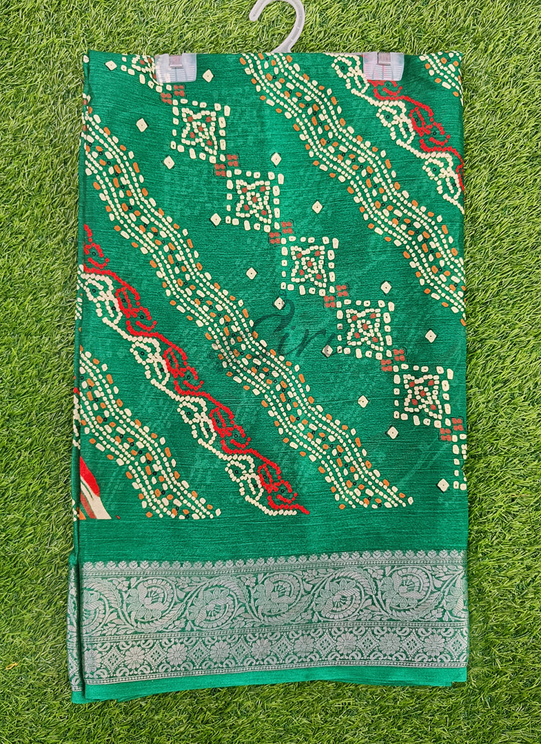 Festive Printed Fancy Chinon Crepe Saree