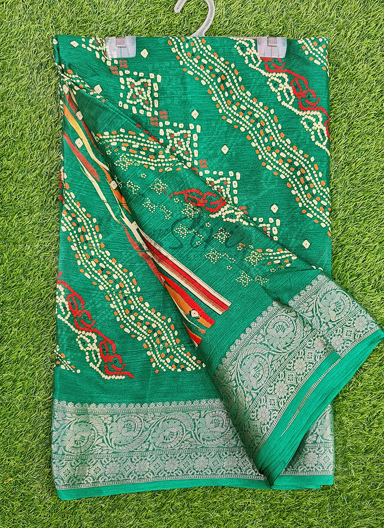 Festive Printed Fancy Chinon Crepe Saree
