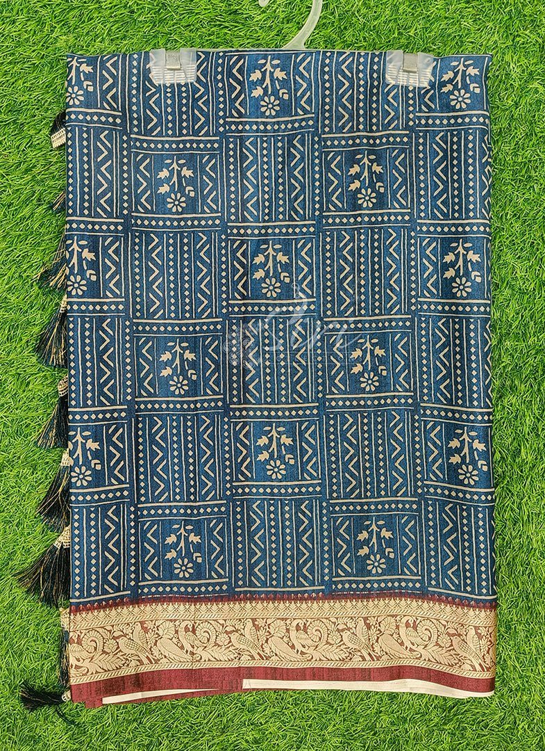 Beautiful Digital Print Viscose Crepe Saree