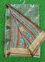 Load image into Gallery viewer, Beautiful Digital Print Viscose Crepe Saree