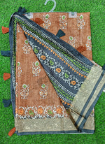 Load image into Gallery viewer, Beautiful Digital Print Viscose Crepe Saree