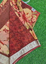 Load image into Gallery viewer, Beautiful Chinon Crepe Saree in Digital Print