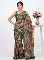 Load image into Gallery viewer, Siri Collections Beautiful Digital Print Premium Crepe Saree with Blouse