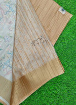 Load image into Gallery viewer, Beautiful Digital Print Tussar Silk Saree