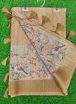 Load image into Gallery viewer, Beautiful Digital Print Tussar Silk Saree