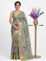 Load image into Gallery viewer, Lovely Soft Crepe Organza Saree in Digital Print