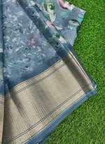 Load image into Gallery viewer, Lovely Soft Crepe Organza Saree in Digital Print