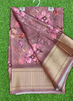 Load image into Gallery viewer, Lovely Soft Crepe Organza Saree in Digital Print