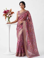 Load image into Gallery viewer, Lovely Soft Crepe Organza Saree in Digital Print