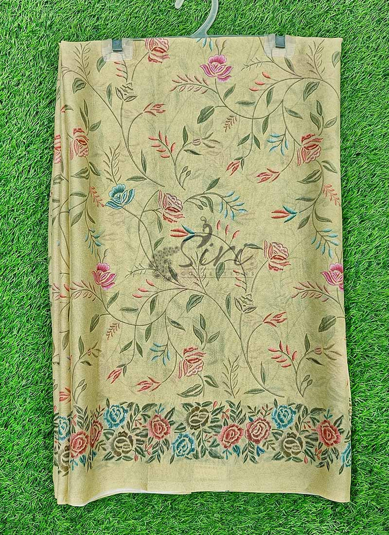 Latest Digital Print Crepe Georgette Saree