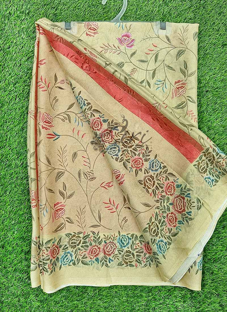 Latest Digital Print Crepe Georgette Saree