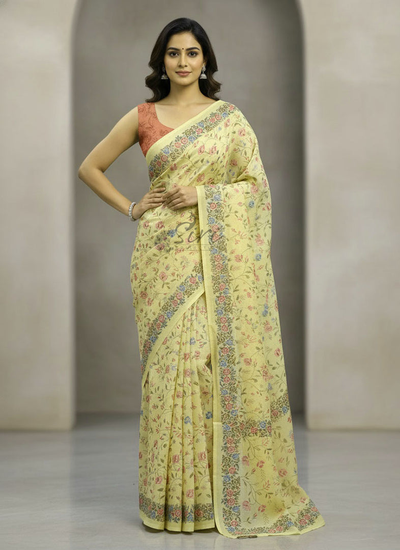Latest Digital Print Crepe Georgette Saree
