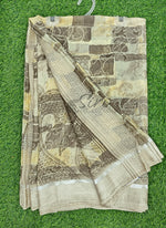 Load image into Gallery viewer, Lovely Moss Georgette Saree in Satin Borders