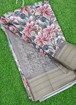 Load image into Gallery viewer, Lovely Digital Print Moss Georgette Saree