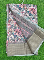 Load image into Gallery viewer, Lovely Digital Print Moss Georgette Saree