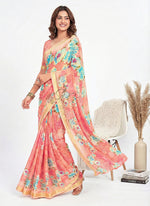 Load image into Gallery viewer, Latest Beautiful Digital Print Georgette Saree