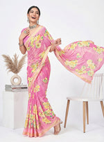Load image into Gallery viewer, Latest Beautiful Digital Print Georgette Saree