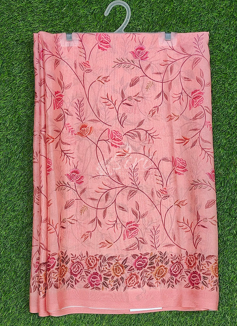 Latest Digital Print Crepe Georgette Saree