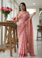 Load image into Gallery viewer, Latest Digital Print Crepe Georgette Saree