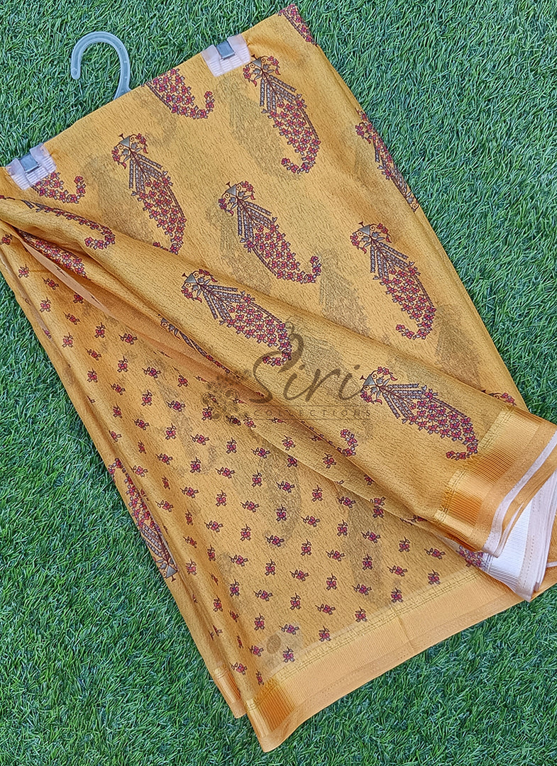 Lovely Digital Print Georgette Saree