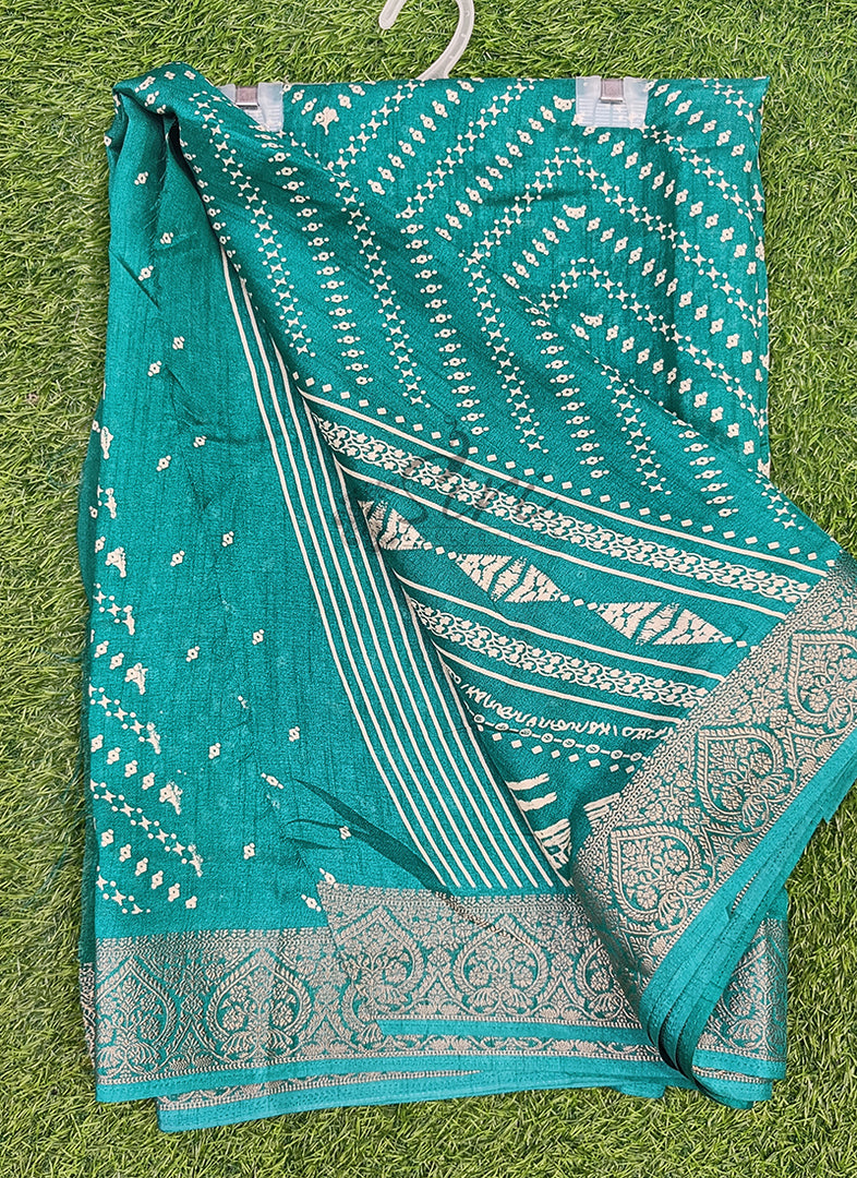 Latest Printed Moss Georgette Saree
