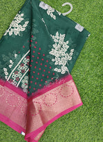 Load image into Gallery viewer, Latest Printed Moss Georgette Saree