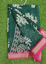 Load image into Gallery viewer, Latest Printed Moss Georgette Saree