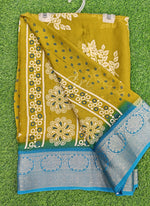 Load image into Gallery viewer, Latest Printed Moss Georgette Saree