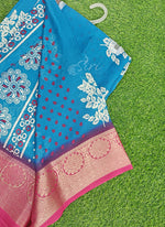 Load image into Gallery viewer, Latest Printed Moss Georgette Saree