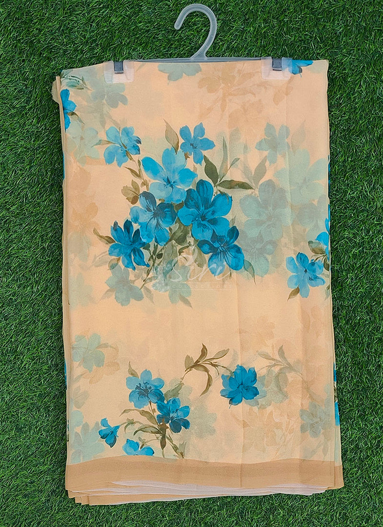 Beautiful Digital Print Georgette Saree with Blouse