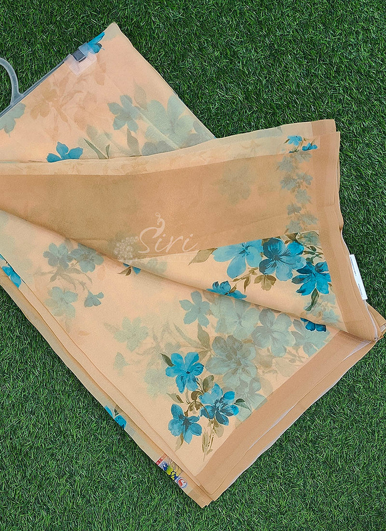 Beautiful Digital Print Georgette Saree with Blouse