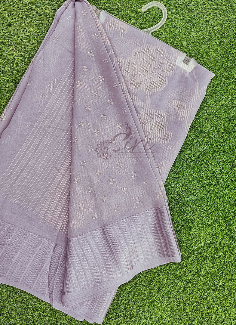 Lovely Foil Print Georgette Saree