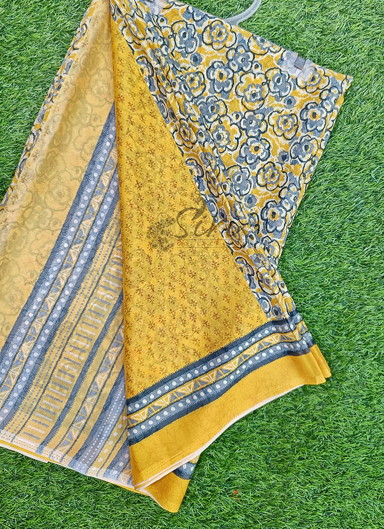 Latest Digital Print Crepe Georgette Saree