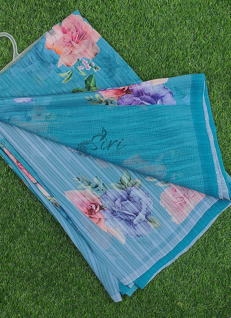 Beautiful Digital Print Georgette Saree with Blouse