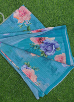 Load image into Gallery viewer, Beautiful Digital Print Georgette Saree with Blouse