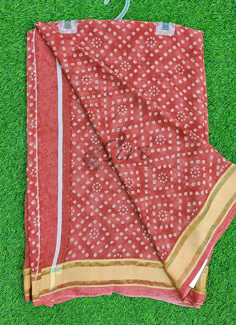 Beautiful Printed Georgette Saree