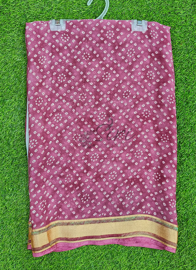 Beautiful Printed Georgette Saree