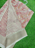 Load image into Gallery viewer, Beautiful Printed Moss Georgette Saree