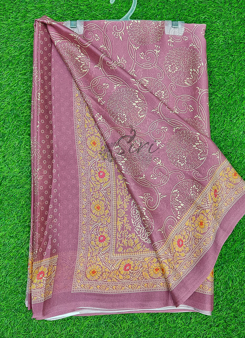 Latest Digital Print Crepe Georgette Saree