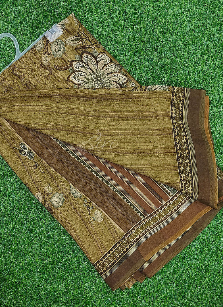 Premium Digital Print Crepe Georgette Saree with Blouse