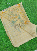 Load image into Gallery viewer, Lovely Pastel Shade Georgette Saree in Foil Print